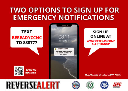 Two Options to Sign up for Emergency Notifications